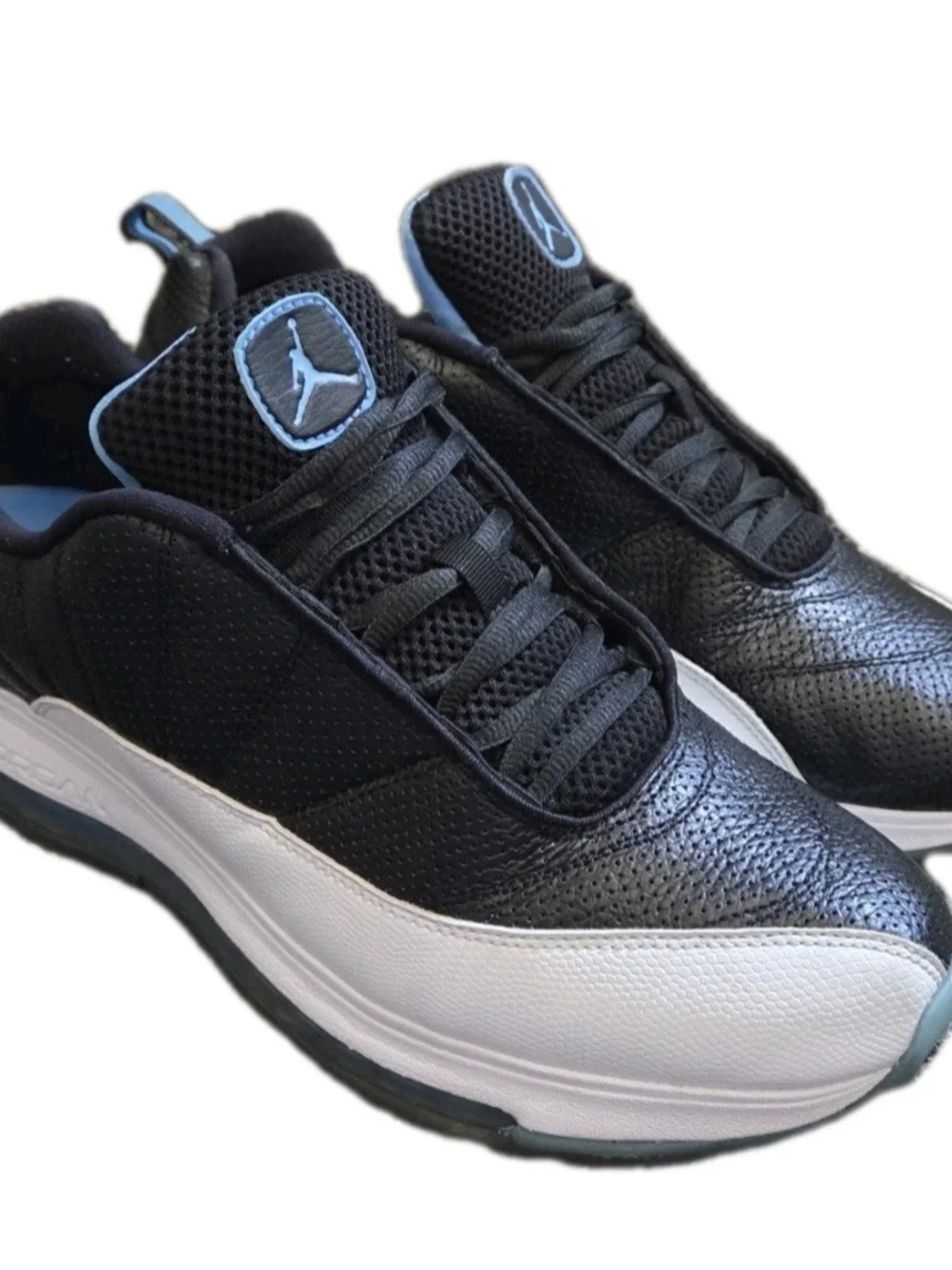 Nike Air Jordan Comfort Max XII Black White Leather Blue US Men's 11